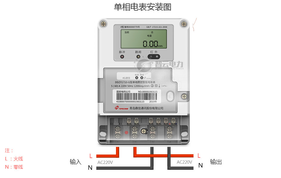<span class='FontRed'>智云电力</span>单相电表接线 一...</dd>
<dd class=
